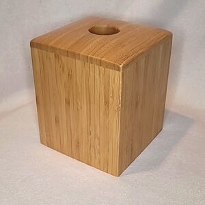 Wooden Tissue Box Cover Umbra Designed by Matt Carr Boomba Natural 5" x 5" x 6"